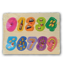 wooden number inset - Toy Chest Pakistan