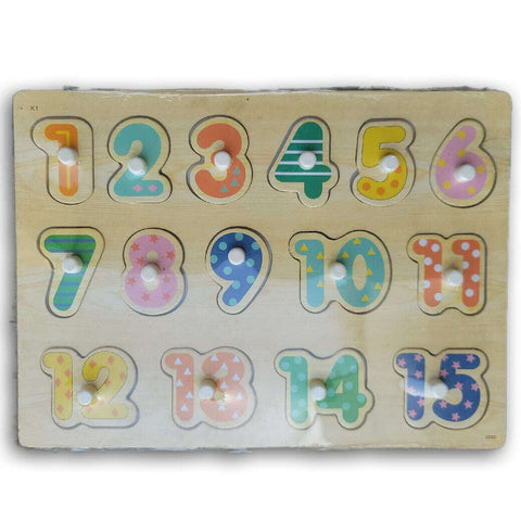 Wooden number puzzle