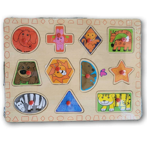 Wooden shapes puzzle