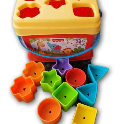 Fisher Price Brilliant Blocks Shape Sorter (shapes colour may vary)