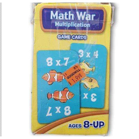 Schoolzone Math War Multiplication Cards