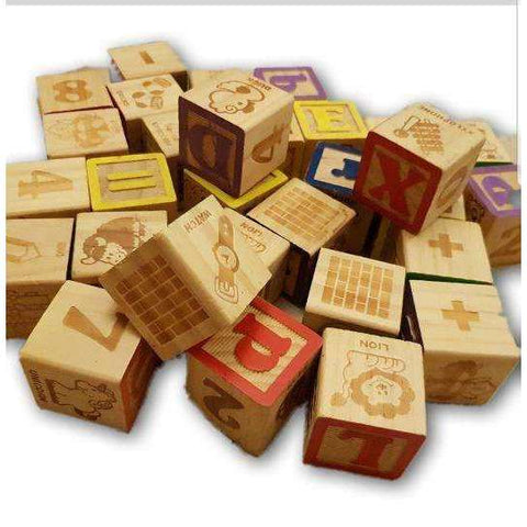 Assorted Wooden Blocks, 30 2 X 2 Inch