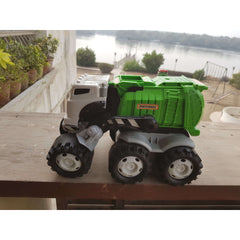Tonka Rescue Force Garbage Truck w / Lights & Sound Green Sanitation Dept, New - Toy Chest Pakistan