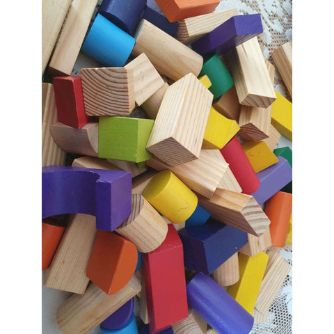 Wooden Blocks, 75 pc set