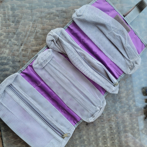 Purple stationery/ trave organizer