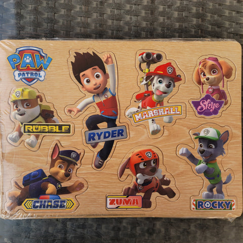 Paw patrol wooden inset puzzle