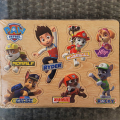 Paw patrol wooden inset puzzle