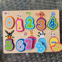 Wooden inset numbers