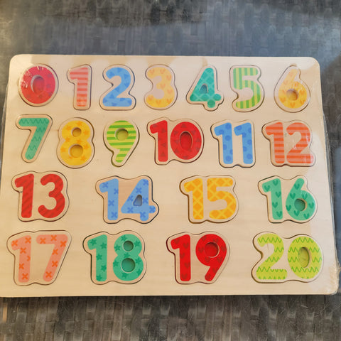 Wooden inset numbers