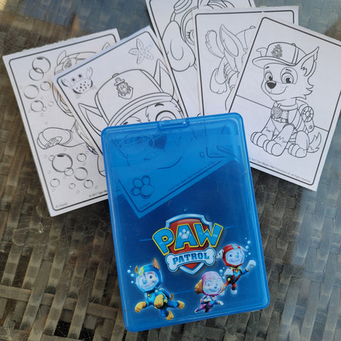 Paw patrol case and 6 sheets