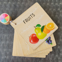 Wooden Book - fruits - Toy Chest Pakistan