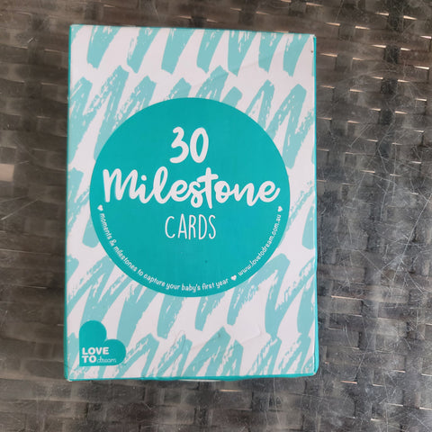 Milestone cards