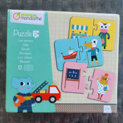Professions 2 pc puzzle