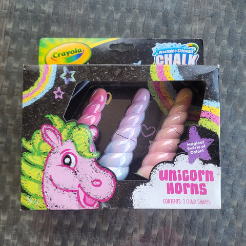 Crayola chalk: unicorn horns