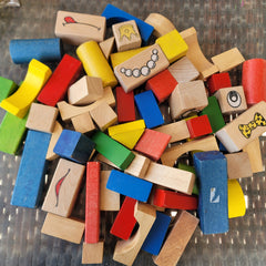 Large Sized wooden blocks, 50 - Toy Chest Pakistan