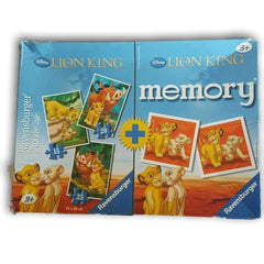 Lion king puzzle (2 puzzles and memory card set) - Toy Chest Pakistan