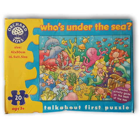 Who'S Under The Sea 20 Pc Puzzle