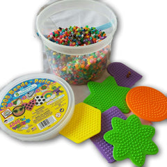 Hama bead bucket with 6 templates - Toy Chest Pakistan