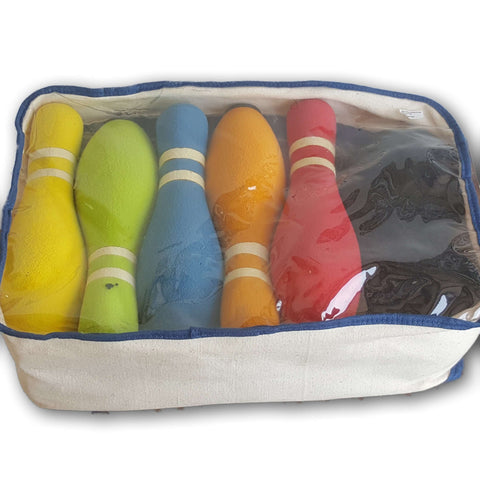 Large Fabric Covered Bowling Set