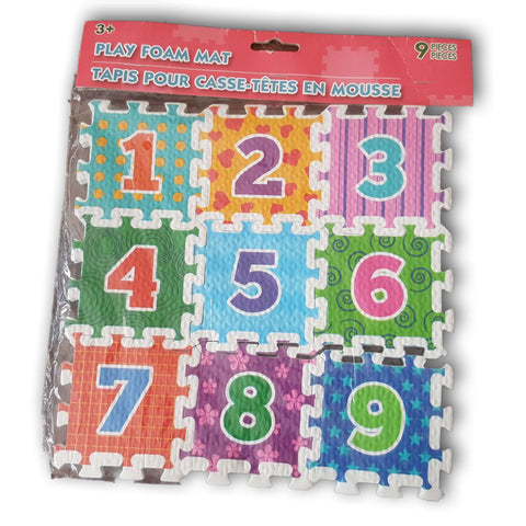 Number Foam Puzzle Set. 3 Inch Squares