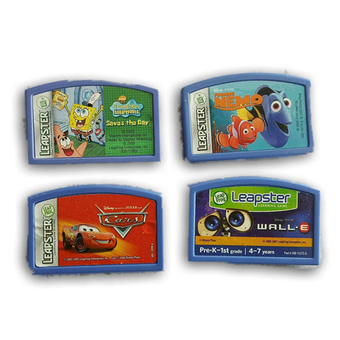 Leapster Learning Game System Cartridges- Set Of 4