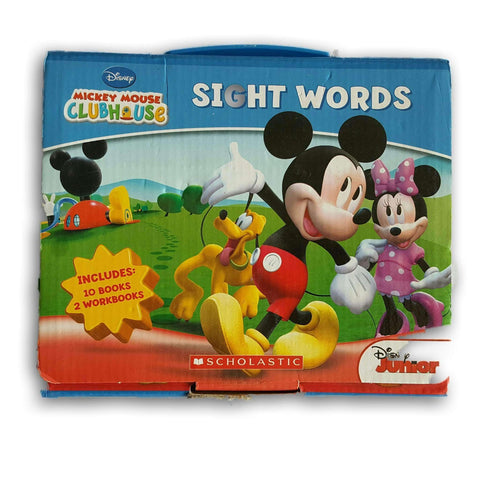 Mickey Mouse Sight Word Book Set (10 Books, 2 Workbooks)