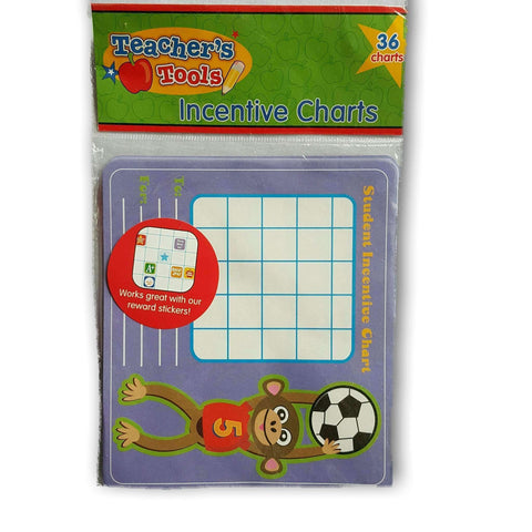 Teacher Resource - Incentive Charts. Pack Of 36