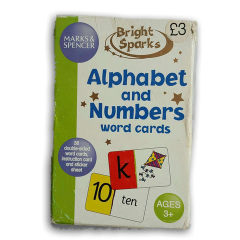 Alphabet And Numbers Word Cards