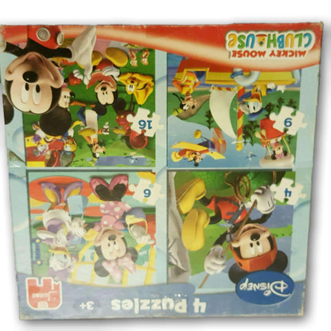 Mickey Mouse Club House 4 Puzzle Set