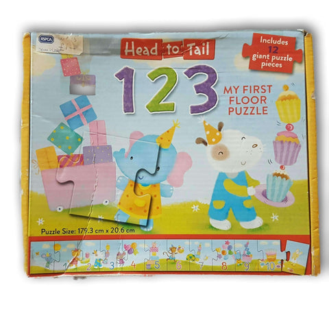 Head To Tail 1, 2, 3, Giant 12 Pc Puzzle