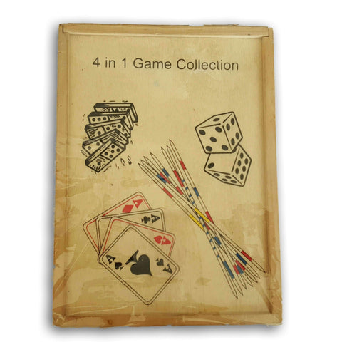 4 In 1 Wooden Game Collection