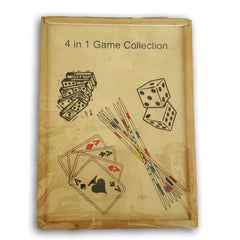 4 in 1 Wooden Game Collection - Toy Chest Pakistan
