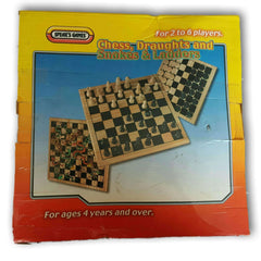 Chess, Draughts and Snakes and Ladders - Toy Chest Pakistan