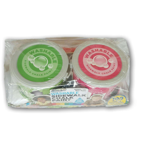 Washable Sidewlk Chalk Set Of 2 (Pink And Green)