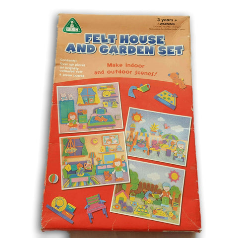 Elc Felt House And Garden Set