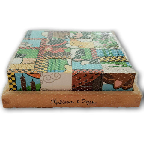 Melissa & Doug Farm Cube Puzzle Set