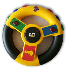 CAT Vibrating Sounds and Light Steering Wheel - Toy Chest Pakistan