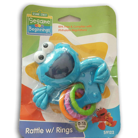 Sesame Street Rattle With Rings