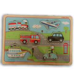 Wooden Vehicle Inset Puzzle - Toy Chest Pakistan