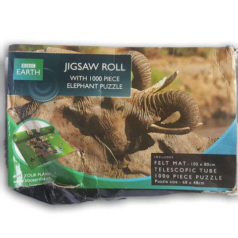 Jigsaw Roll With 1000 Pc Elephant Puzzle