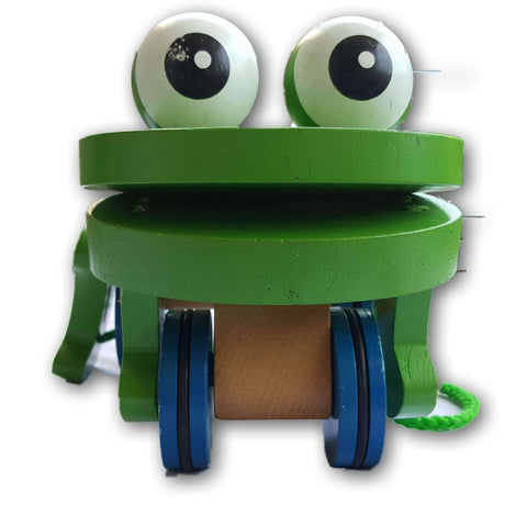 Pull Along Jumping Frog(Wooden)
