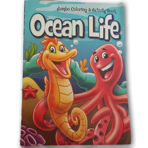 Ocean Life Jumbo Colouring And Acitivty Book New