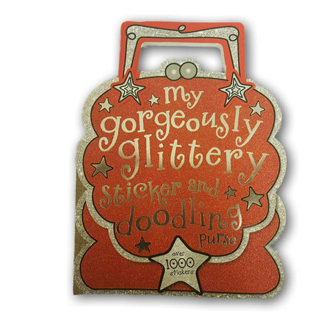 My Gorgeously Glittery Sticker And Doodling Purse Paperback New