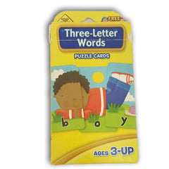 Three Letter Words Puzzle cards - Toy Chest Pakistan