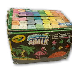 Washable Sidewalk chalk (48 colours) - Toy Chest Pakistan