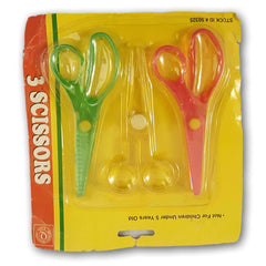 Pack of 3 design paper scissors NEW - Toy Chest Pakistan