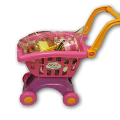 Shopping Trolley with a bag of assorted groceries - Toy Chest Pakistan