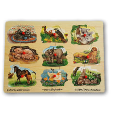Wooden Puzzle (animals) - Toy Chest Pakistan