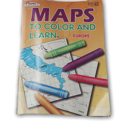 Maps To Colour And Learn