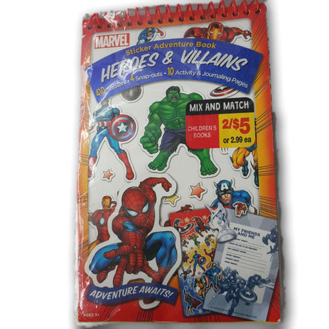 Marvel Heroes Sticker Adventure Book New